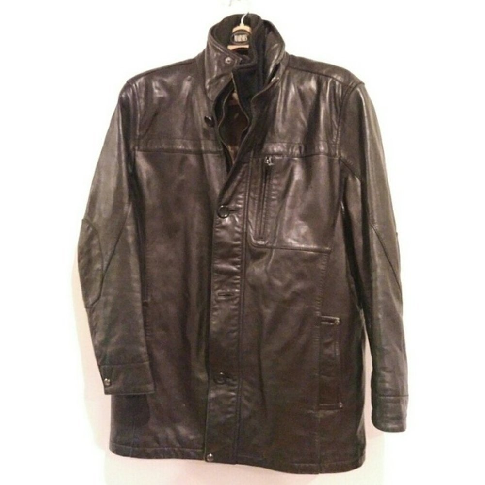 Andrew Marc Men's Leather Jacket Black Size M